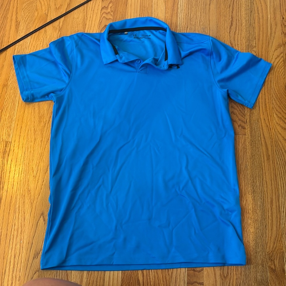 Blue Under Armor collard shirt